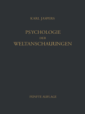 cover image of Psychologie der Weltanschauungen